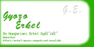 gyozo erkel business card
